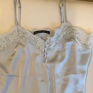 Silk Abercrombie top in light blue